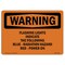 Signmission OSHA Warning Sign, 7" Height, Aluminum, Flashing Lights Indicate The Following Blue, Landscape OS-WS-A-710-L-12147 - alternate 1